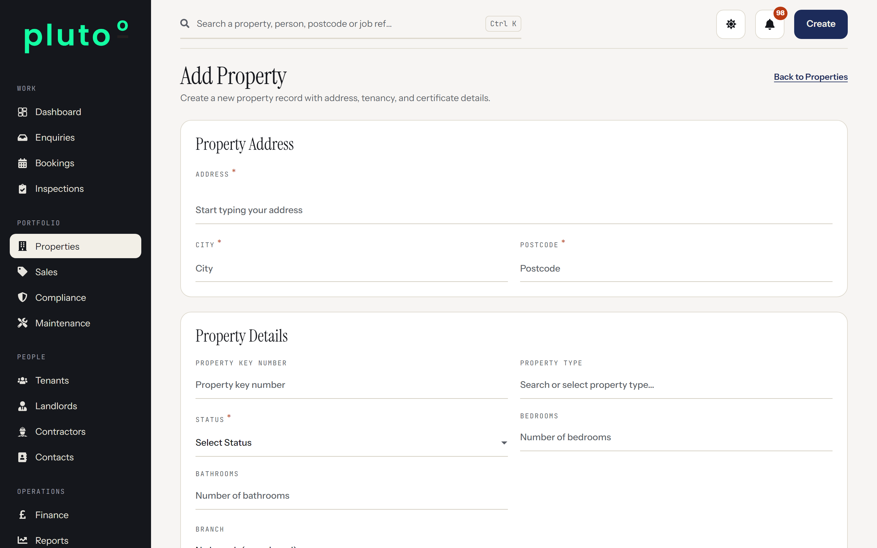 Add property in Plutoo Comet